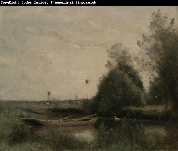 Jean-Baptiste-Camille Corot Pond at Mortain-Manche